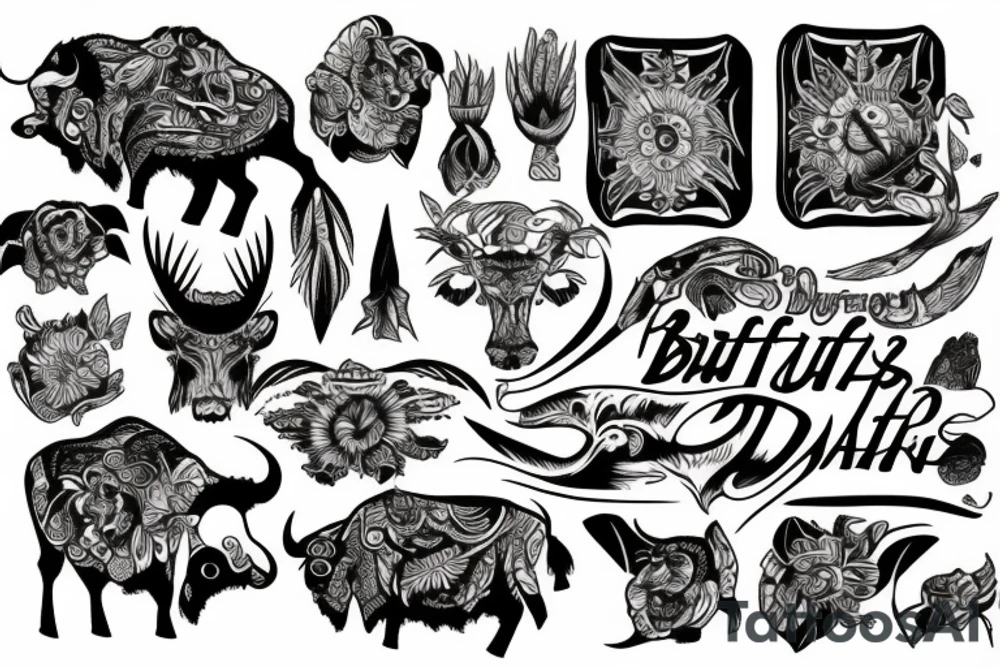 buffalo tattoo idea