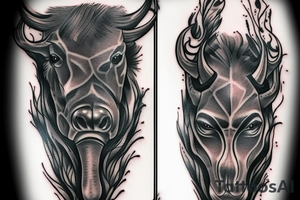buffalo tattoo idea