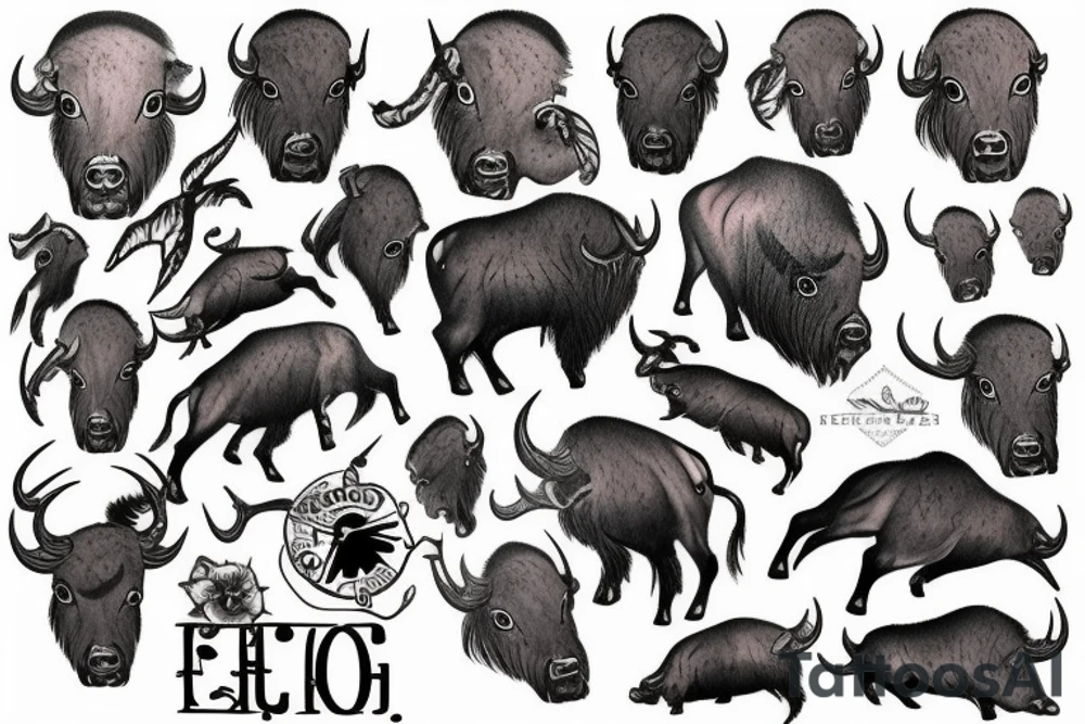 buffalo tattoo idea
