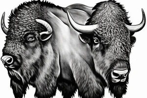 bison tattoo idea