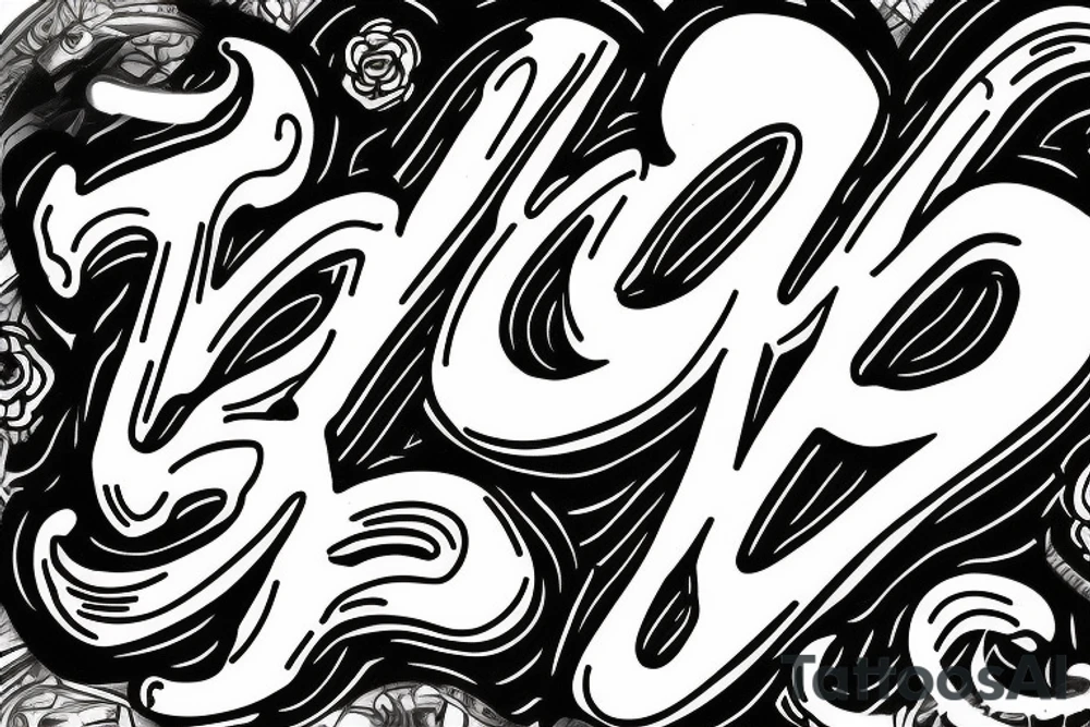 Black and White men embracing with the name Telvin & David tattoo idea