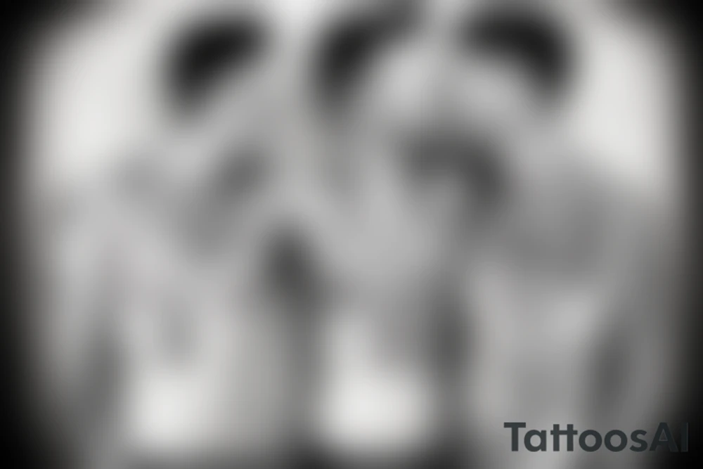 Gay couple
 embracing with the name Telvin & David tattoo idea