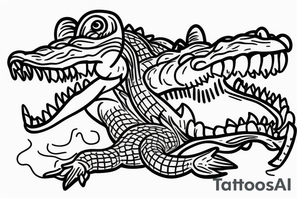 god crocodile and tattoo idea