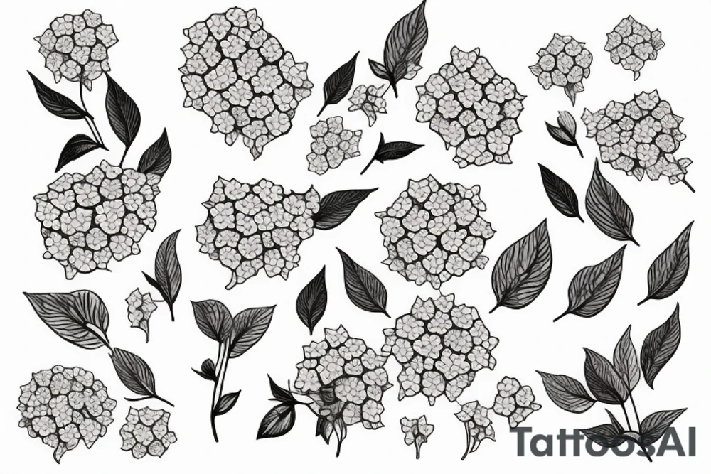 hydrangea tattoo idea