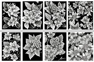 hydrangea tattoo idea