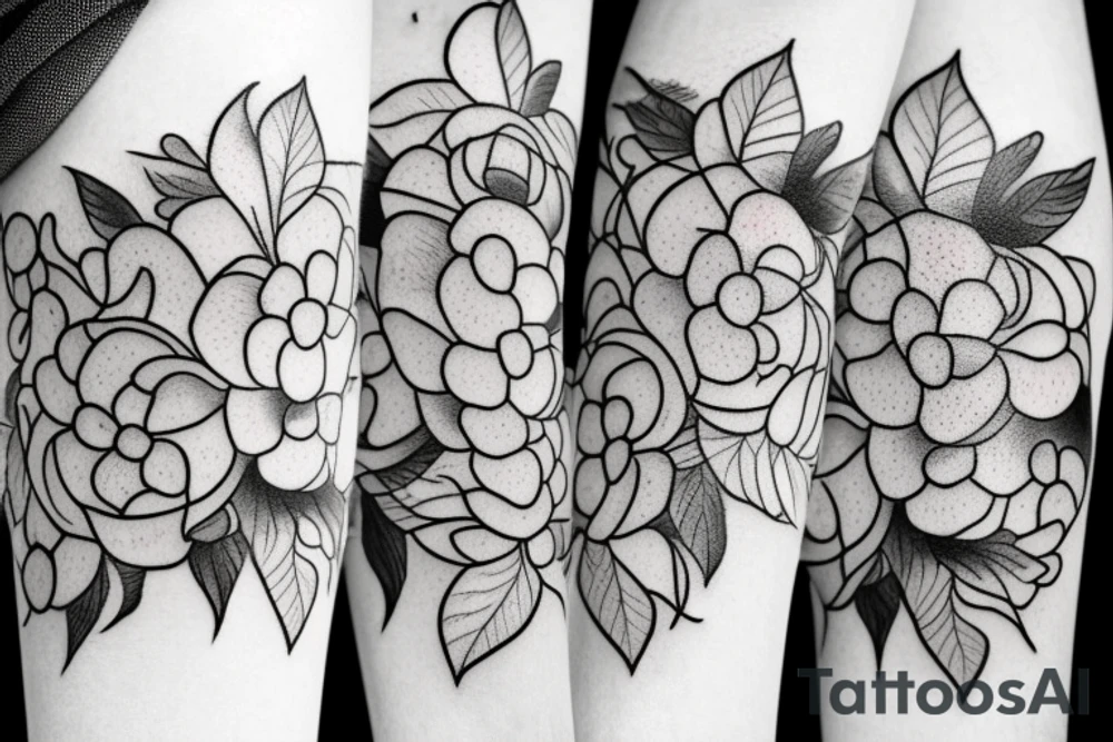 hydrangea tattoo idea
