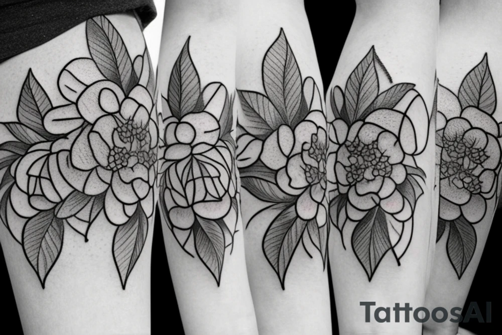 hydrangea tattoo idea