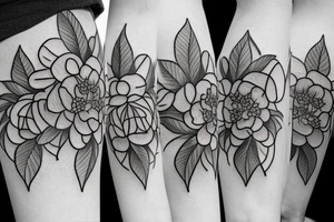 hydrangea tattoo idea