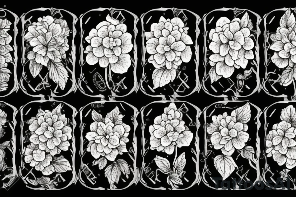 hydrangea tattoo idea