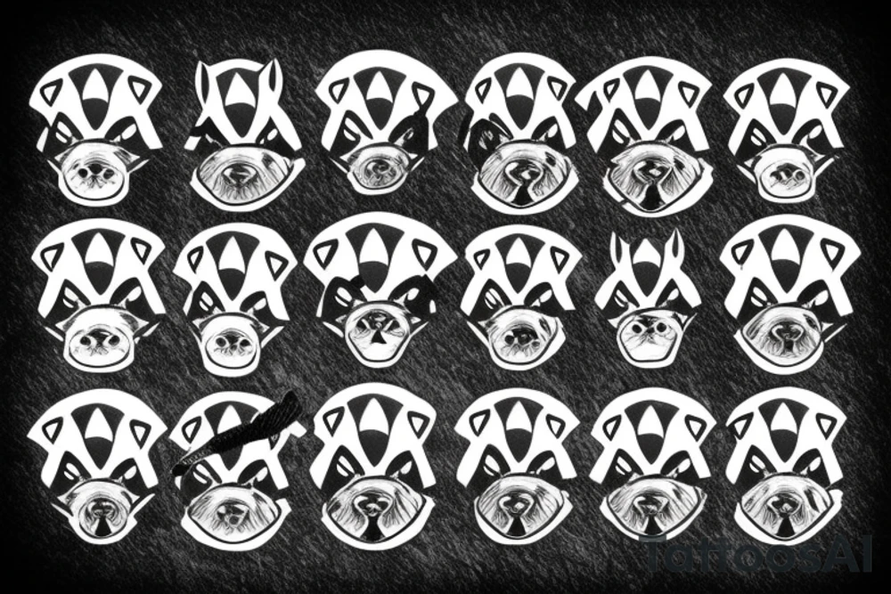 Military badger tattoo idea
