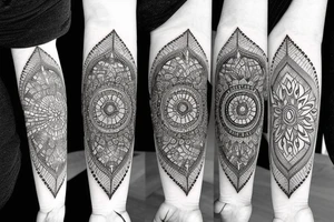Symbol like a mandala, about love, strength, unique and adventure, and a symbol for my wife julia with the number 24/7 tattoo idea