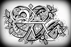 about love, strength, unique and adventure, and a symbol for my wife julia with the number 24/7 tattoo idea