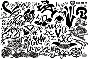 about love, strength, unique and adventure, and a symbol for my wife julia with the number 24/7 tattoo idea
