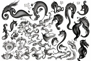 Sea horse tattoo idea