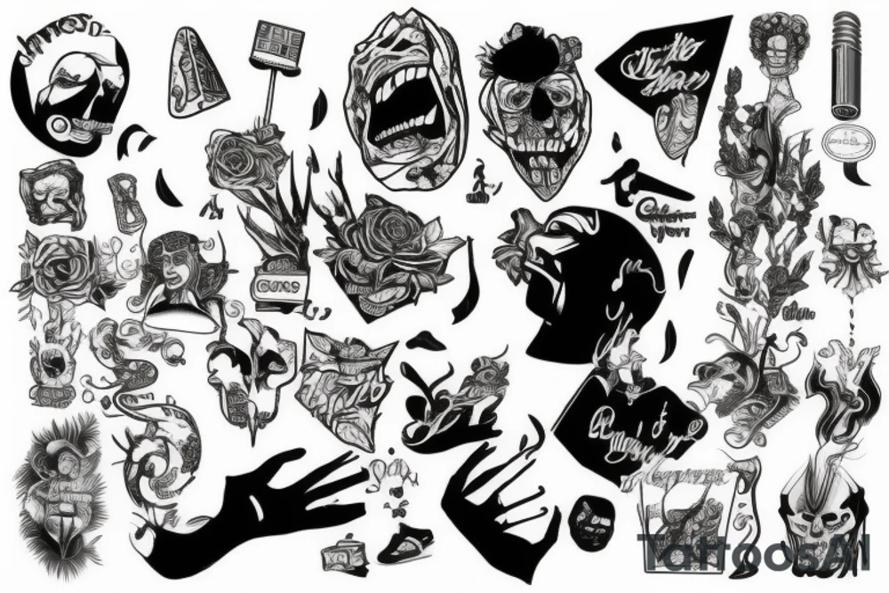 Neck deep tattoo idea