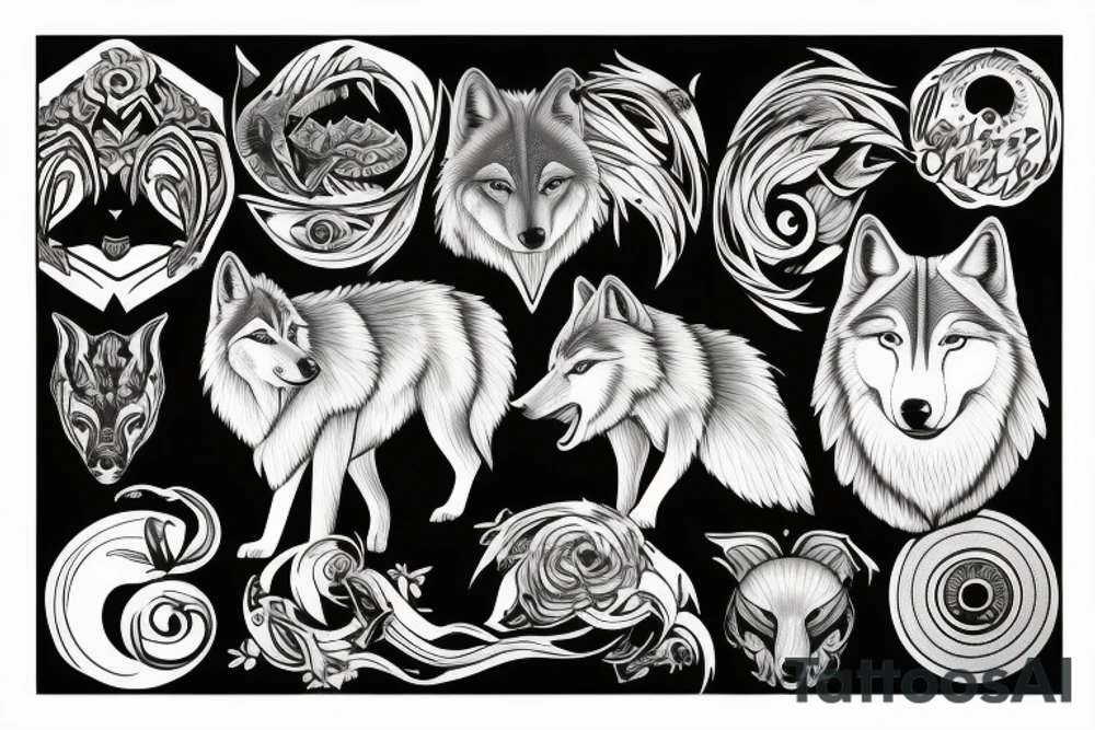 Wolf tattoo idea