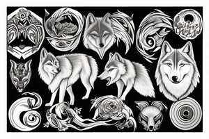 Wolf tattoo idea