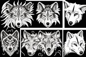 Wolf tattoo idea