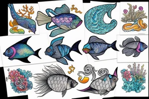 Pisces fish tattoo idea