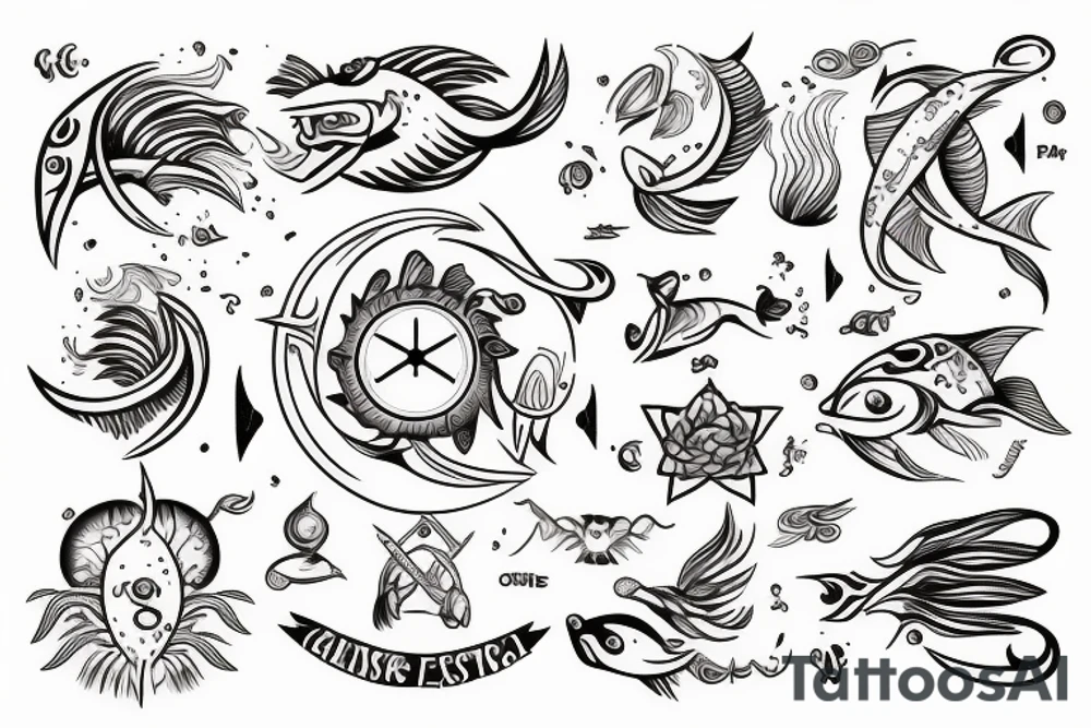 Pisces horoscope tattoo idea