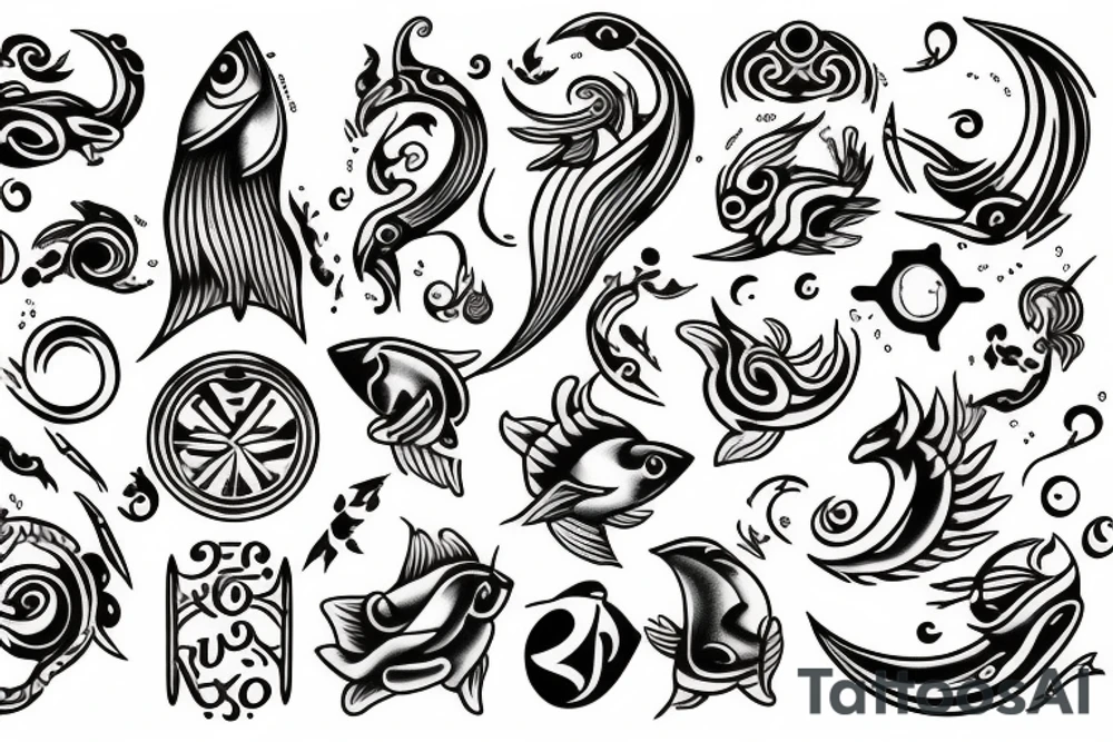 Pisces horoscope tattoo idea