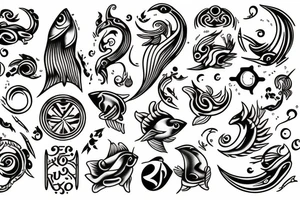 Pisces horoscope tattoo idea