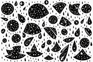 Rain falling from the stars tattoo idea