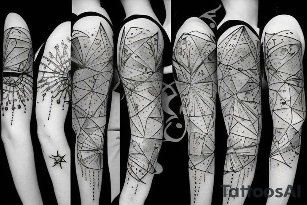 Rain falling from the stars tattoo idea