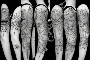 Rain falling from the stars tattoo idea