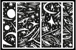Rain falling from the stars tattoo idea
