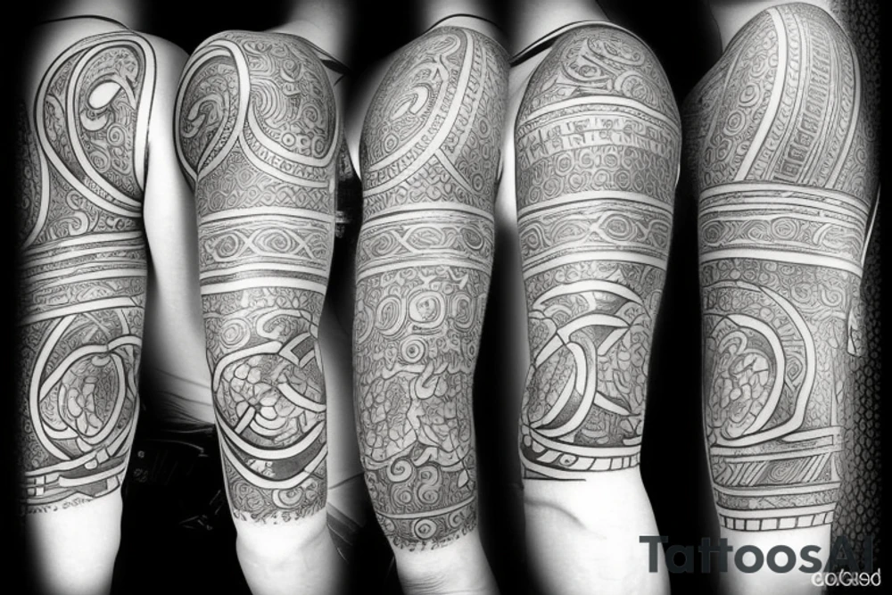 antique god tattoo idea