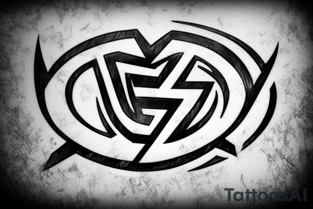 3D Drucker druckt BvB logo tattoo idea
