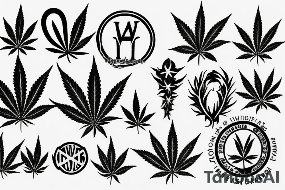 Weed logo tattoo idea