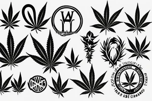Weed logo tattoo idea