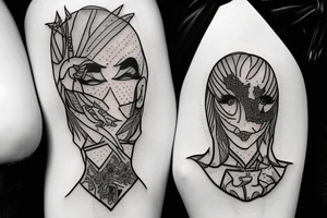 Bdsm findom scene knees tattoo idea