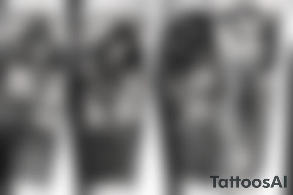 Bdsm findom scene knees tattoo idea