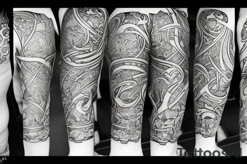 extreme minimalist of the 4 cardinal virtues tattoo idea