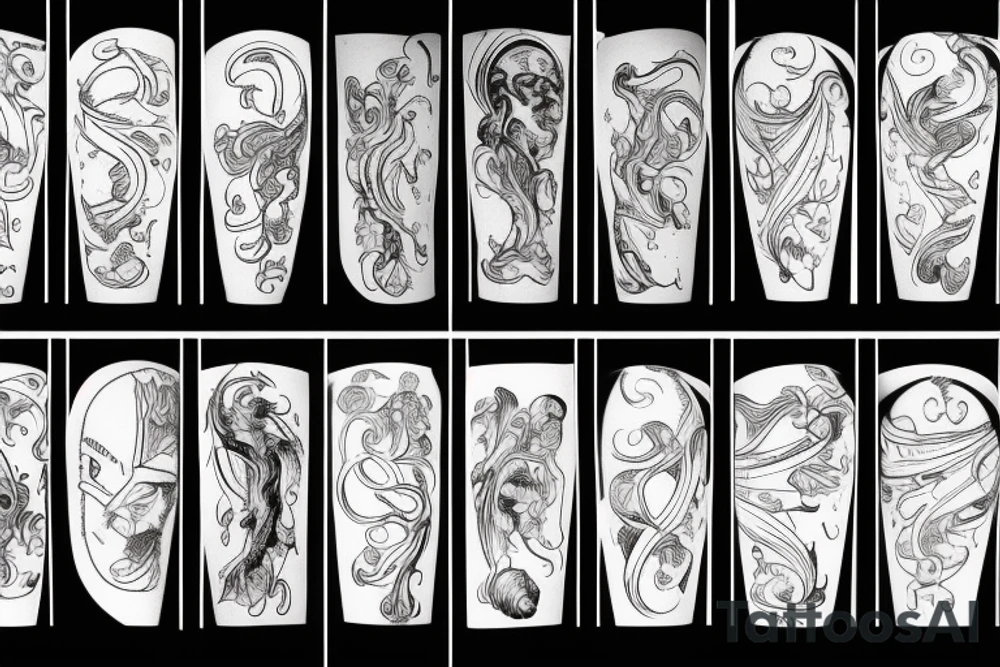 extreme minimalist of the 4 cardinal virtues: justice, temperance, courage and 
prudence tattoo idea