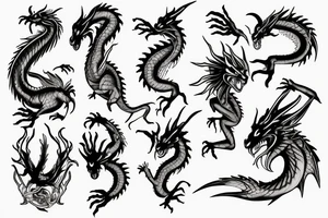 Dragon arm tattoo ethereal tattoo idea