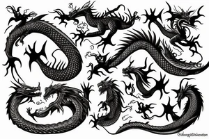 Dragon arm tattoo ethereal tattoo idea