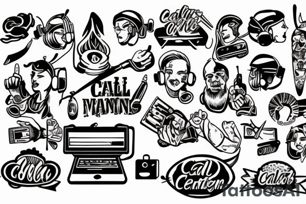 Call center management tattoo idea