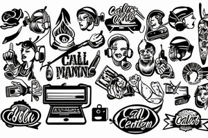 Call center management tattoo idea