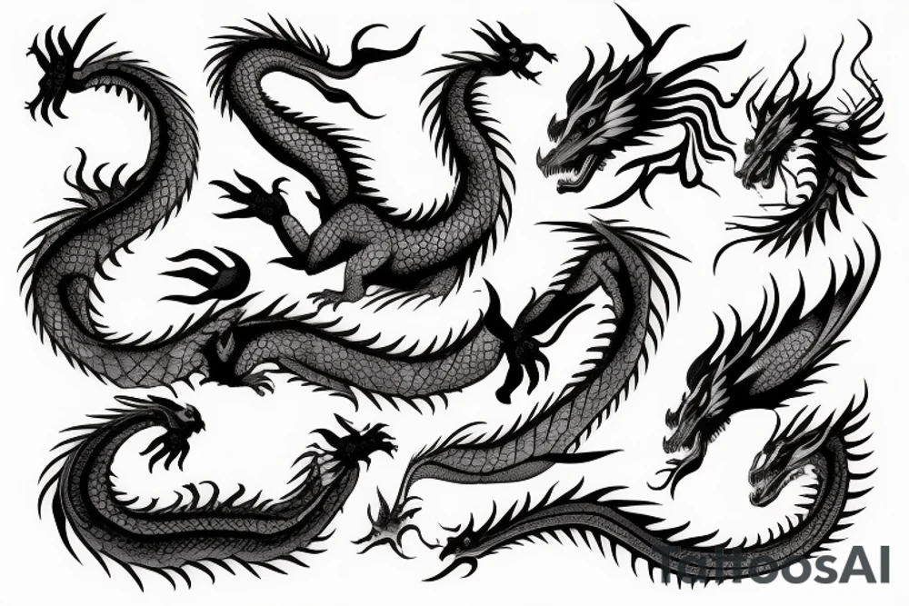 Dragon tattoo ethereal tattoo idea
