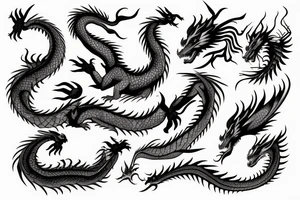 Dragon tattoo ethereal tattoo idea