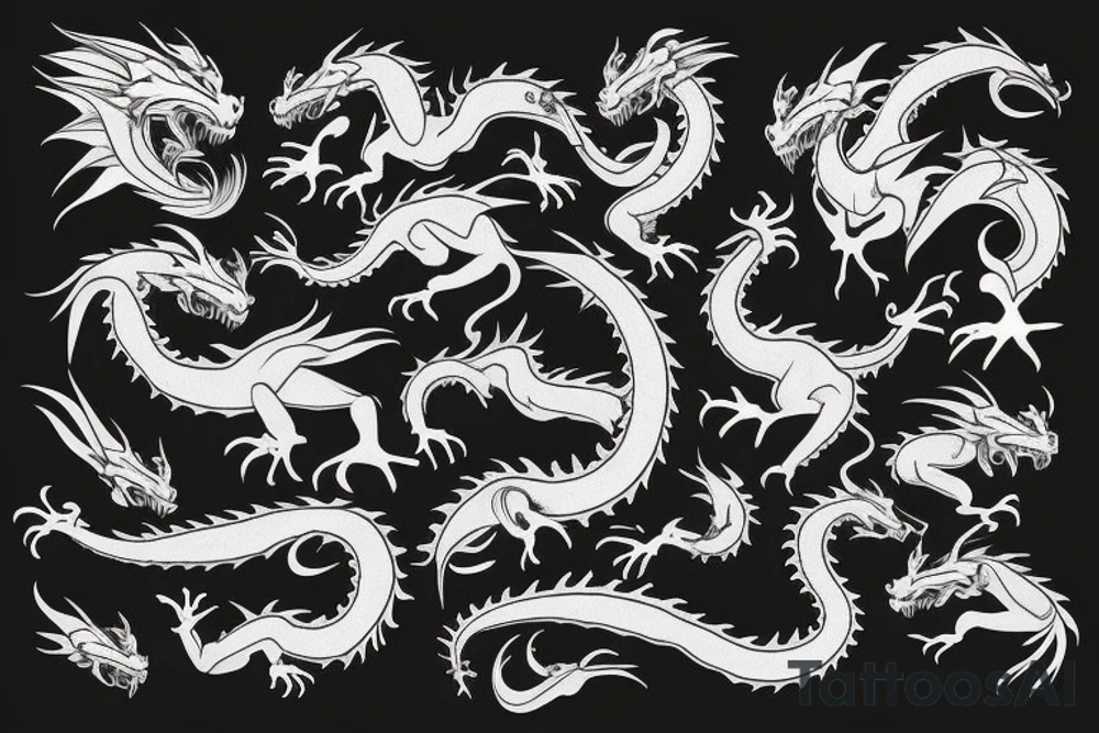 Dragon tattoo ethereal tattoo idea