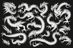 Dragon tattoo ethereal tattoo idea