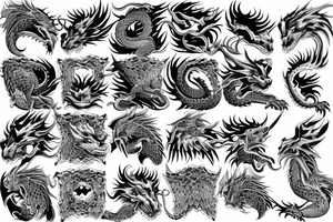 Dragon scales tattoo idea