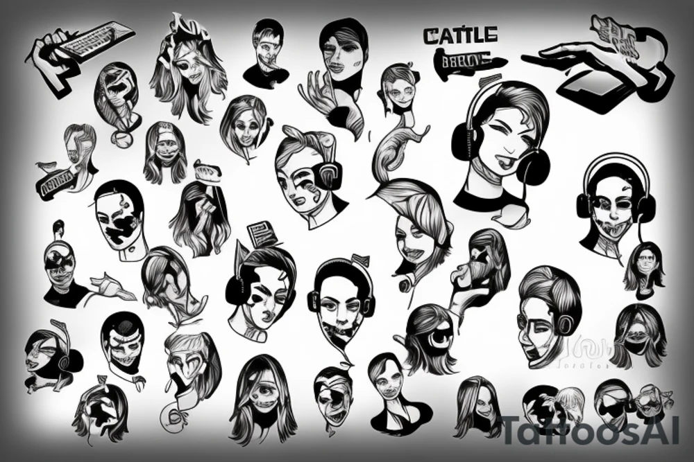 Call center management tattoo idea