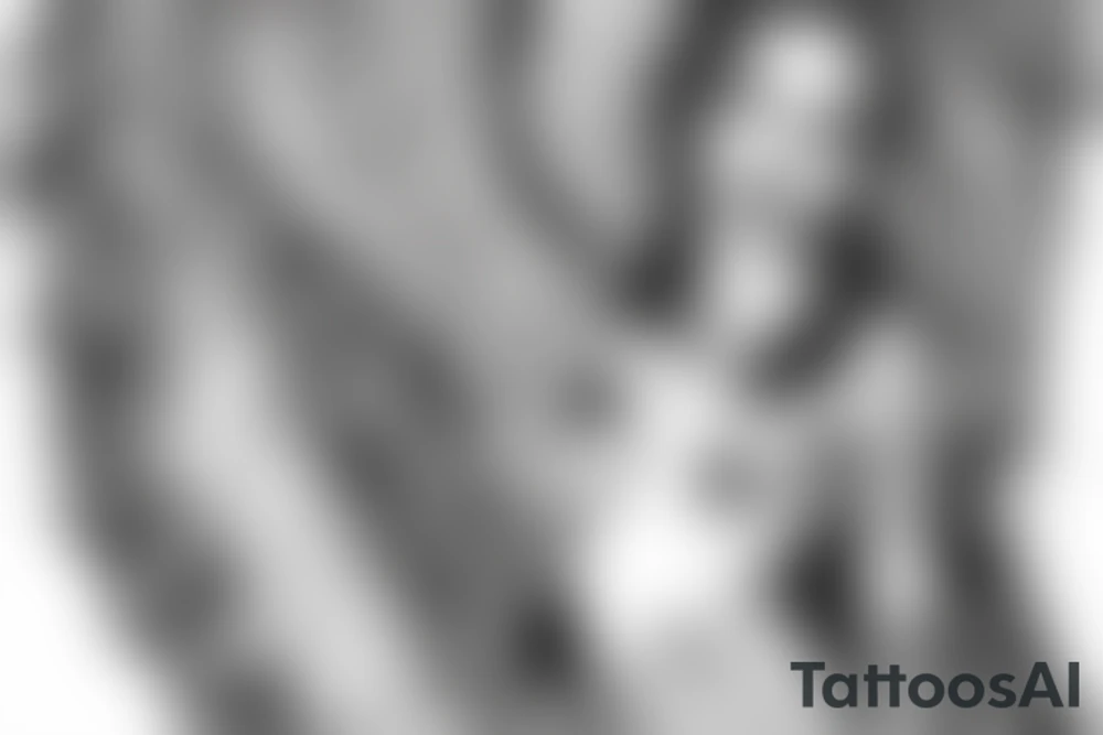 Old School baby Angel tattoo idea
