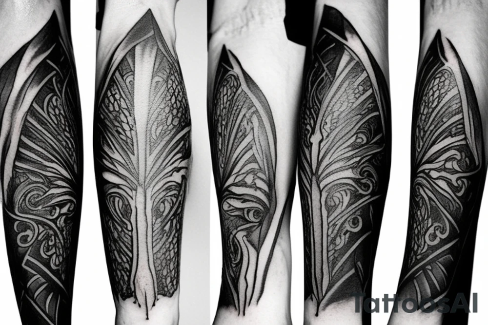 Daedric dagger tattoo idea